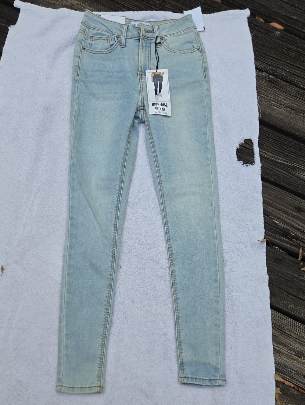 Vanilla Star Light Blue High-Rise Skinny Jeans